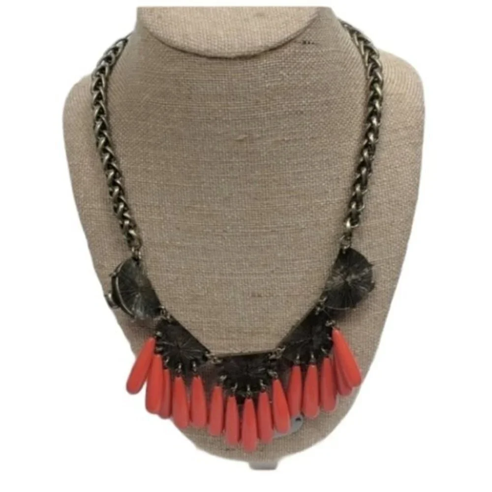 Baublebar Crystal Orange Statement Necklace